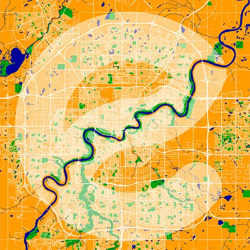 edmonton roads and rivers